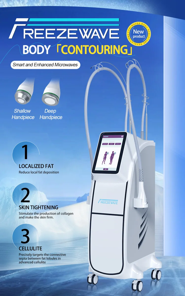 2025 Freeze Wave 2.45GHZ Micro Wave Slimming Machine Esthetician Supplies