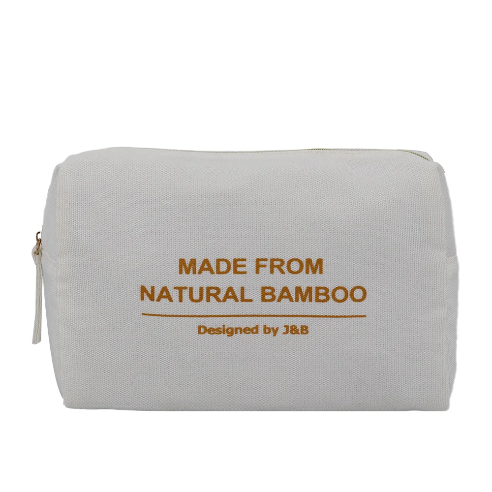 Bolsa de lavagem de fibra de bambu natural, bolsa para lavagem de