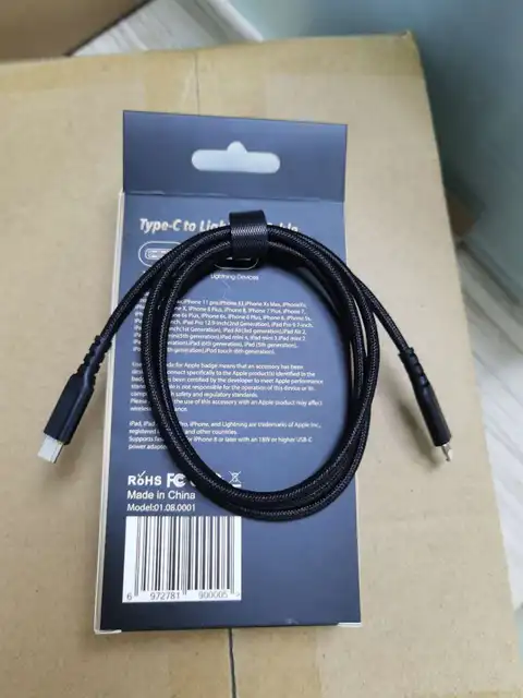 mfi certified original c94 connector lightning cable usb type c