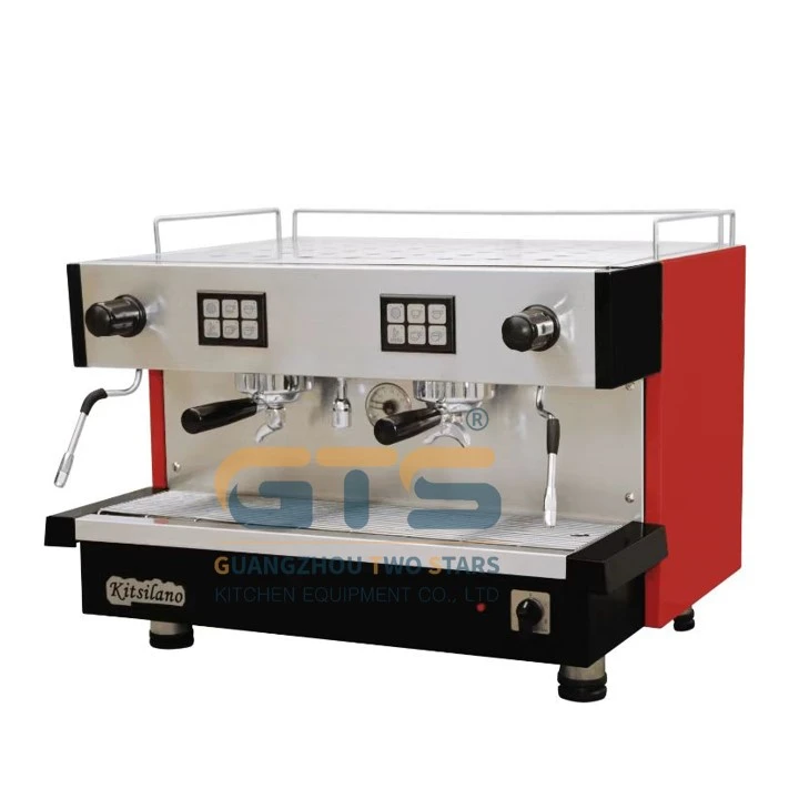 Полуавтоматическая двойная кофемашина для эспрессо, электронное кухонное оборудование для ресторана