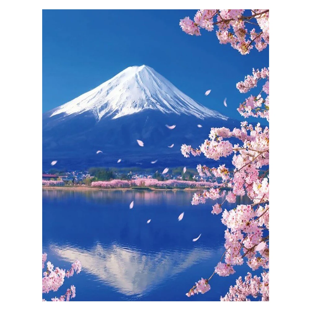 Гора Фудзияма в Японии картина
