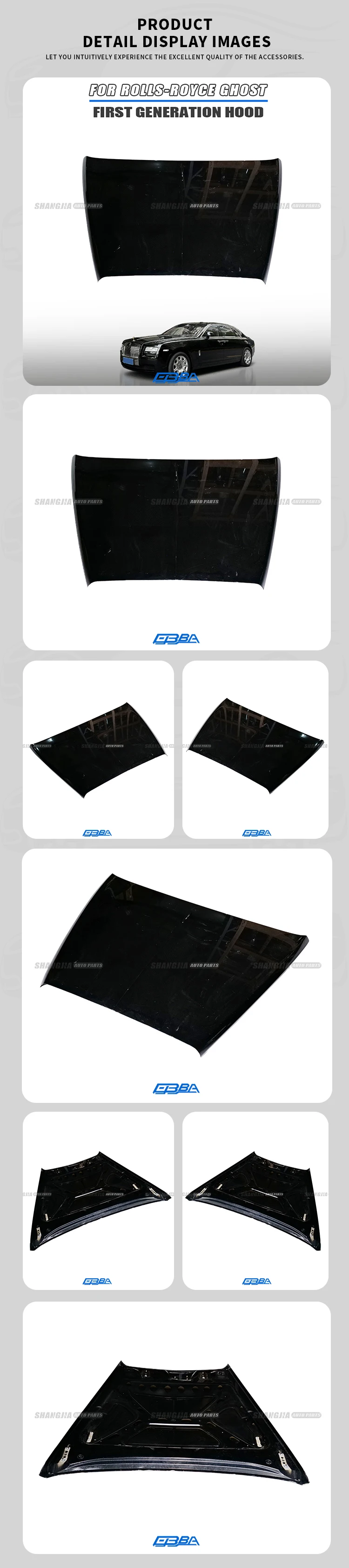 uesd parts engine hood for rolls royce ghost 1st generation oe 41007237963-2