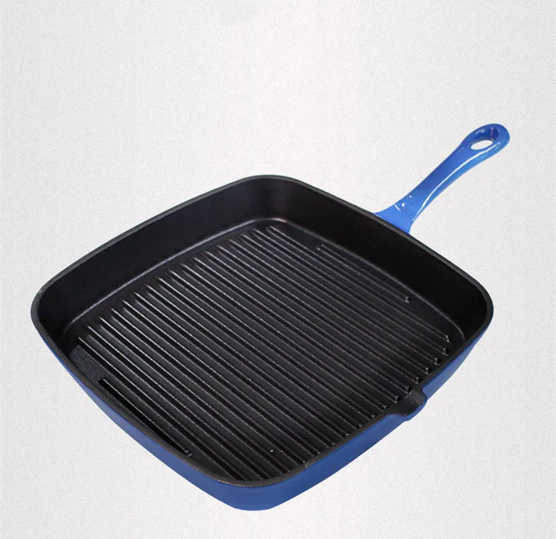 Cast-Iron Square Baking Pan Grill Pan Griddle with Ribs - China Cast Iron  Cookware and Cast Iron Casserole price
