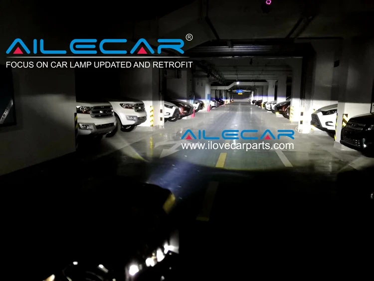 Led High and Low Beam with Laser Asssitant High Beam Retrofit Projector for Auto Headlamp 35W Led 12W Laser