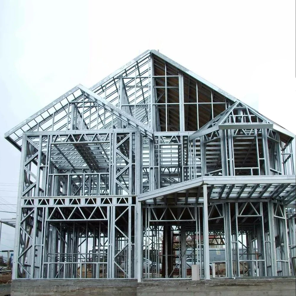 Light Gauge Steel Frame Prefabricated Houses Easy to Assemble