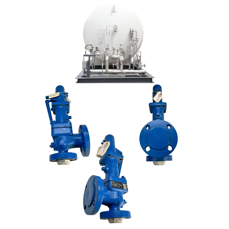 Tank Booster Skid With Pressure Relief Valves Crosby Direct Spring Operated for Natural Gas Pressure Relief Safety Valve