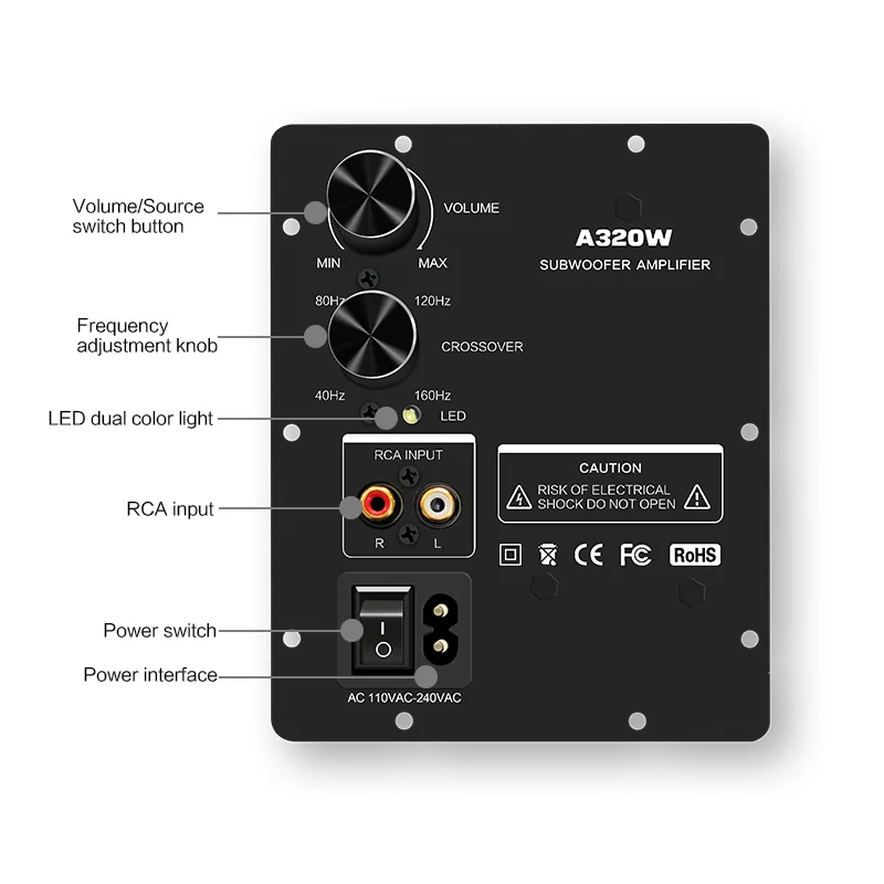 Subwoofer Plate Amplifier Board For Subwoofer With Tpa3255 Buy