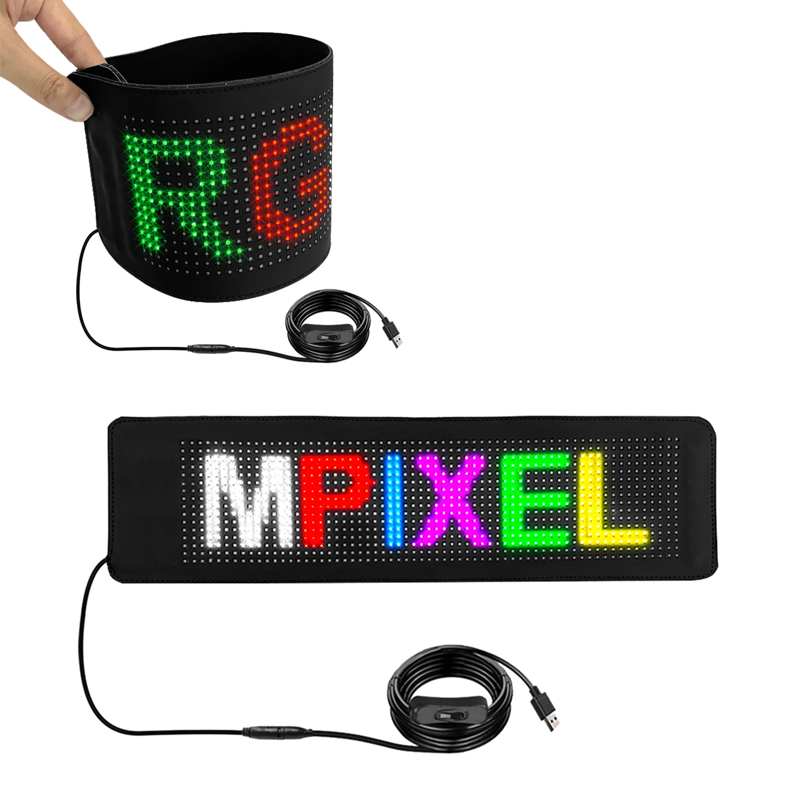 S1664 Rgb App Control Flexible Programmable Led Matrix Panel Scrolling ...