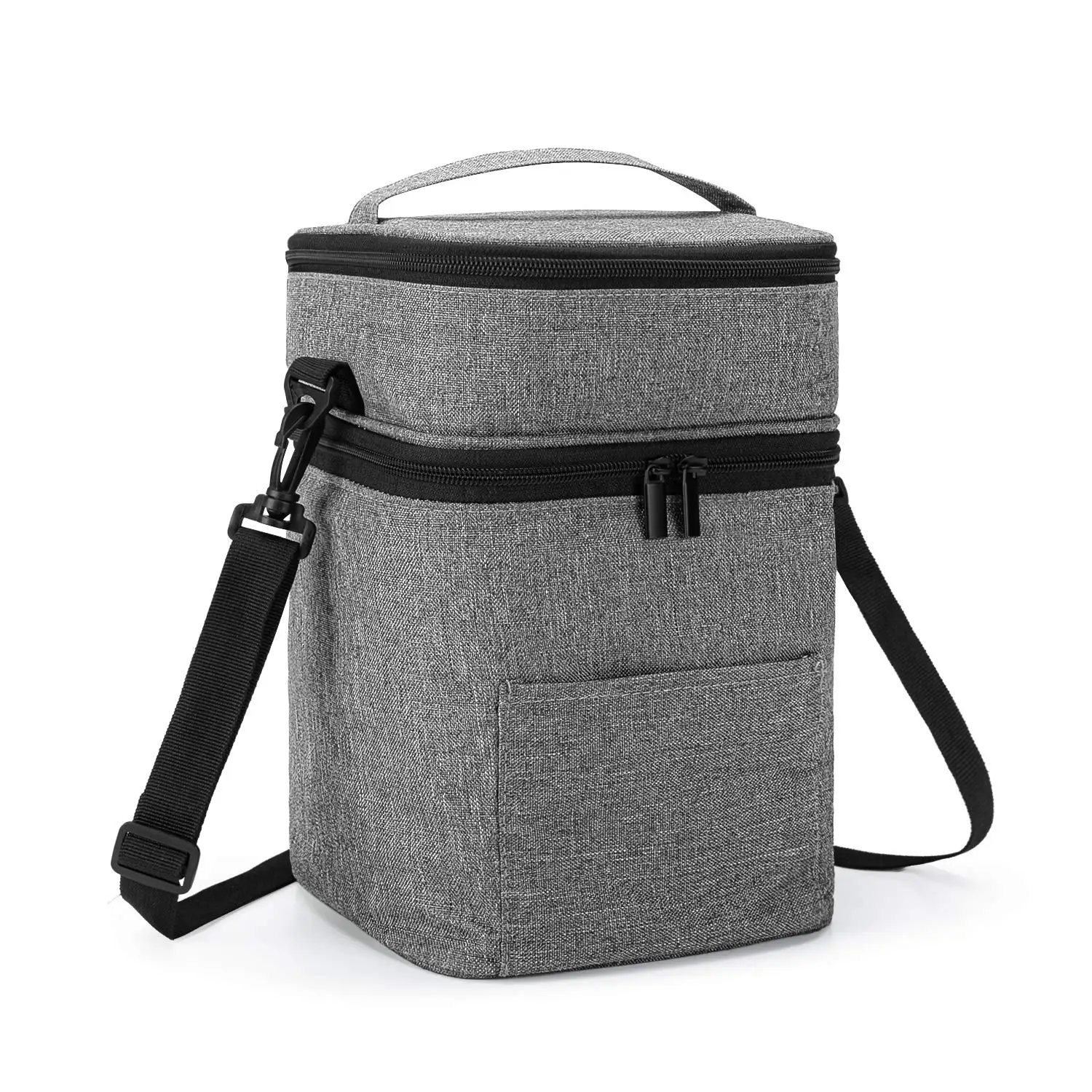 Waterproof Thermal Double Compartment Soft Insulated Baby Bottles Breastmilk Cooler Bag