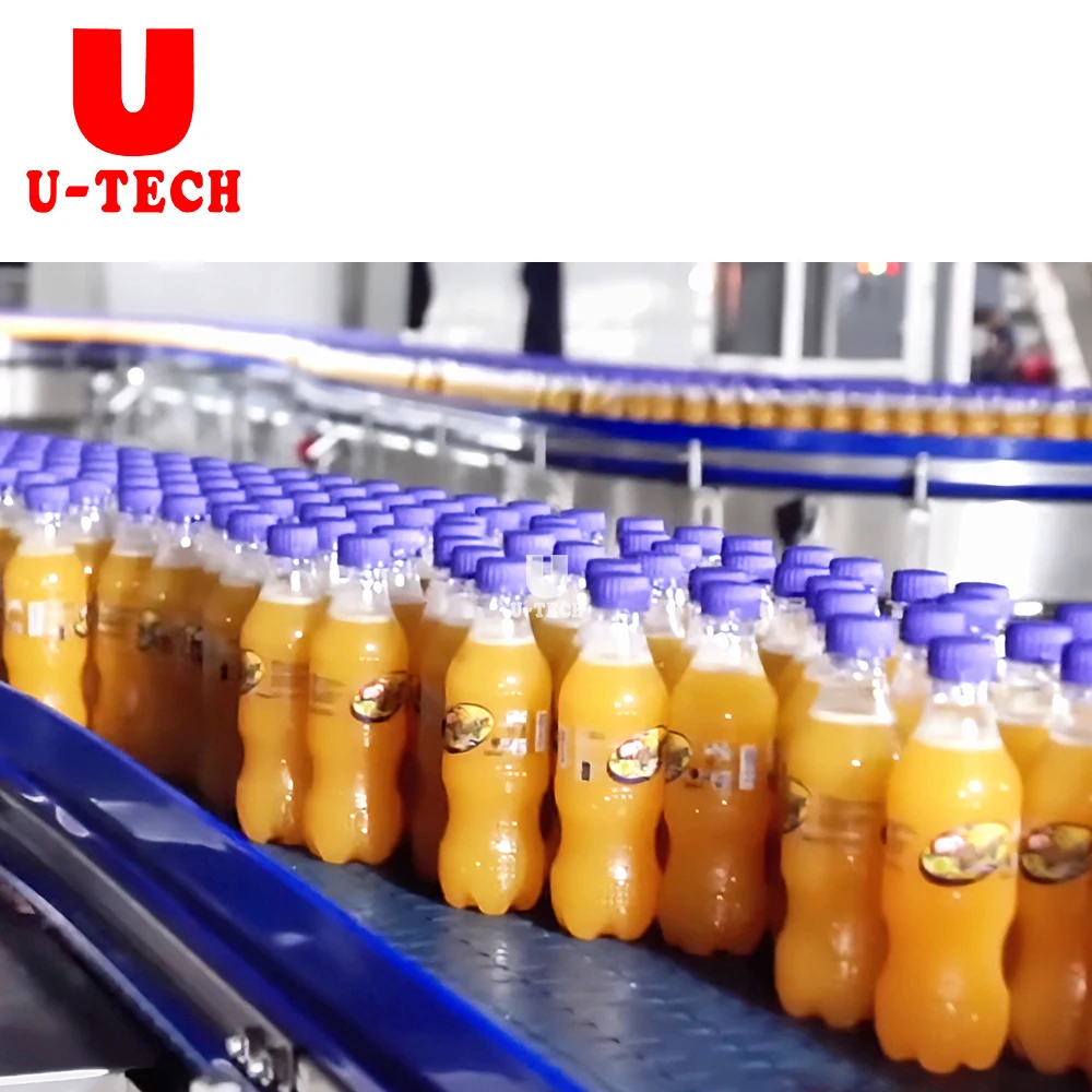 Industrial Grade 3 in 1 8000BPH PET Bottle Pasteurization CIP Cleaning Soft Drink Filling Machines Fully Automatic