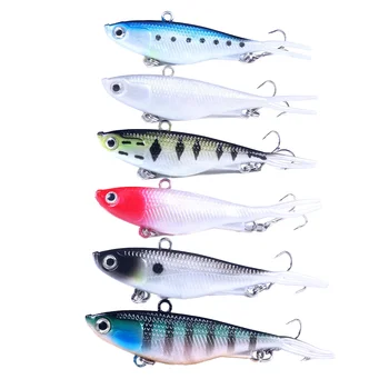 Best-selling High-performance Printed PVC Artificial Hard Bait 95mm 20g Double-tail Vib Soft Swim Baits for Lake Stream Pike – Soft Lure – view 4