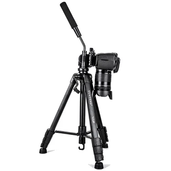 YUNTENG VCT-80 VCT-80RM Professional Telescopic Tripod With Damping Head Carrying Bag for SLR Camera Phone Video Holder detail image