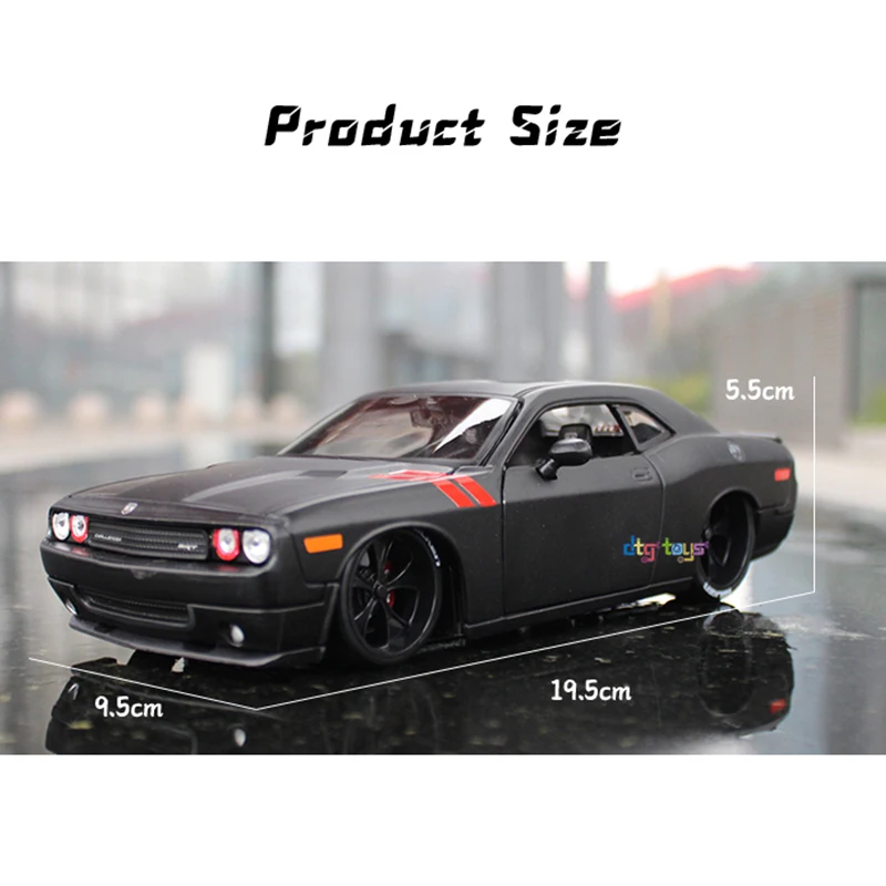 Maist1/24ダイキャストモデルカーダッジチャレンジャーメタル