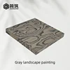 Pintura de paisaje gris