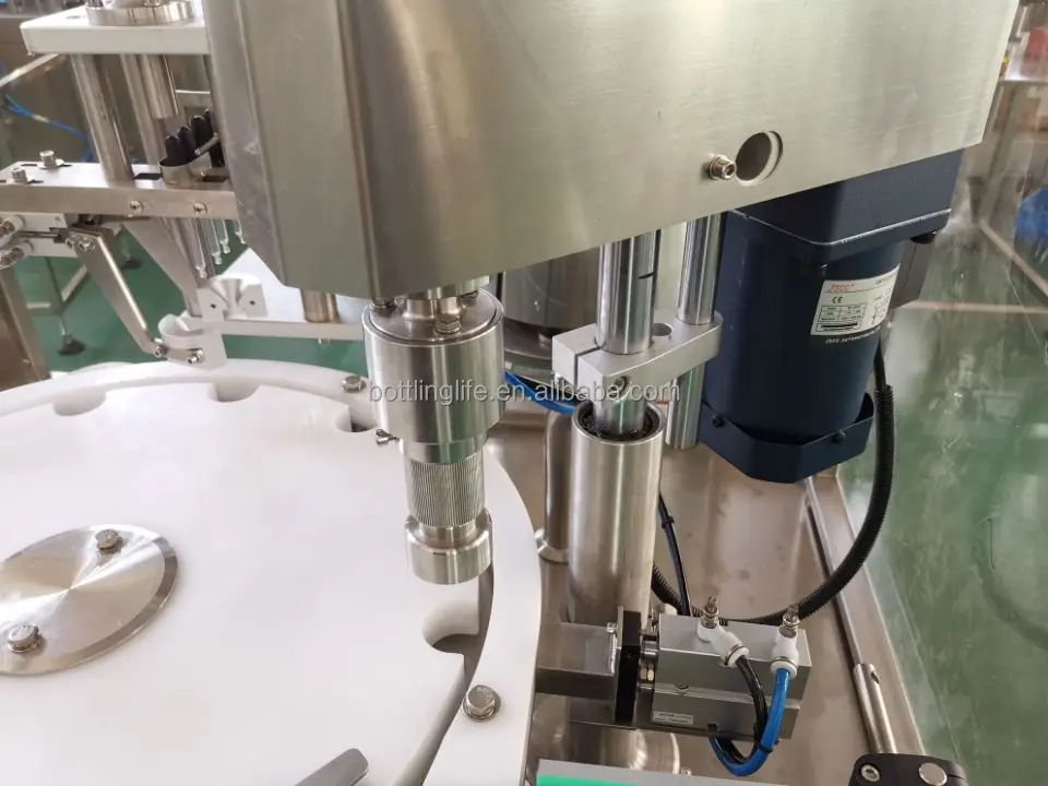 Fully Automatic Filling Capping Labeling Machine - 4 Nozzles