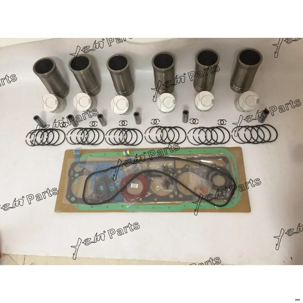 Engine Rebuild Kit With Cylinder Gaskets Set Piston Rings Liner Fit for Hino DM100