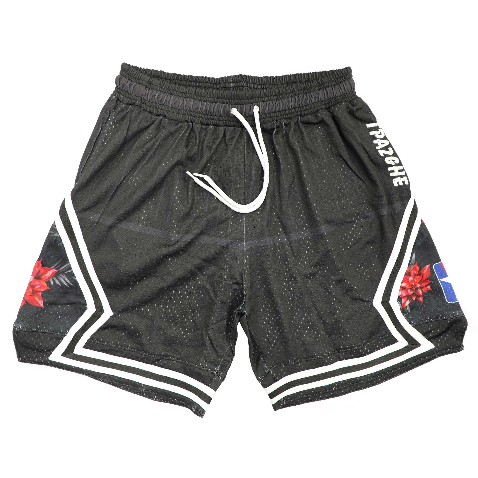 New Design Retro Basketball Shorts Sets Plus Size Breathable Mesh Customized Color & Logo Sublimation Basketball Shorts