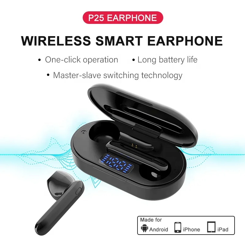 True Stereo Sound V5.0 In-ear TWS беспроводные наушники-вкладыши BT наушники Водонепроницаемая зарядная коробка