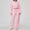 5555-1 sweatshirt 5555-2 long sweatpants-cherry blossom pink