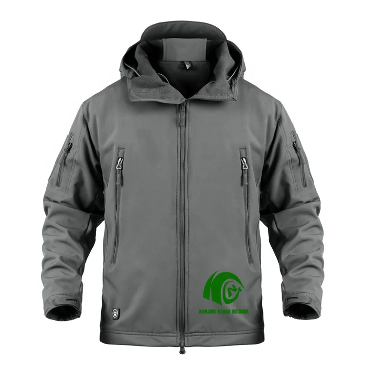 KANGO Factory Make Softshell Jacket for Men Outdoor Softshell Jacket Camouflage Ocp Softshell Jacket Stand Vintage Fleece Woven