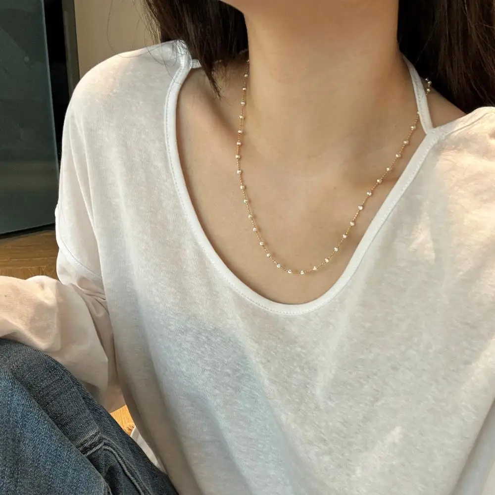 KAKODIY high quality new product design 18K gold plated 925 sterling silver beaded chain women's necklace detail 10