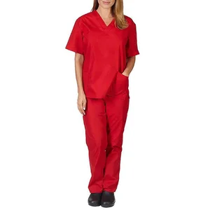 Factory Custom logo Nurse Uniform Sets New Style Fashionable Female White Medical Elasticity Hospital Nurse Scrubs Uniform Sets