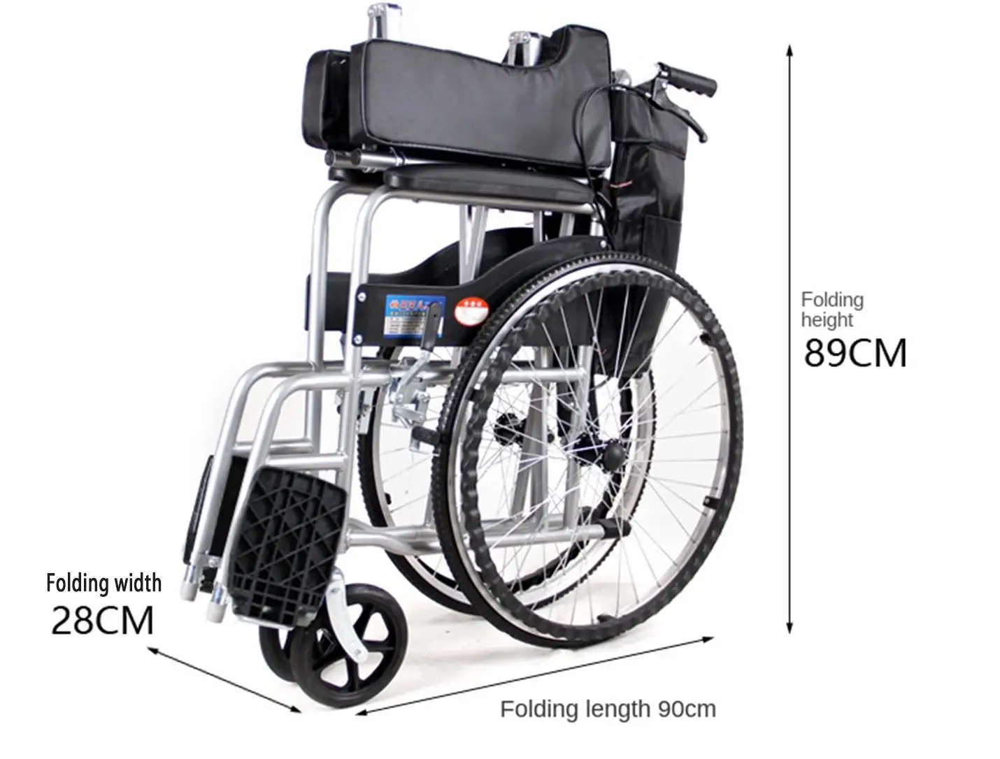 Wholesale Price for Manual Wheelchairs Light Weight Wheelchair Carton Folding Convenient Aluminum Alloy Body Health Care 12 KG