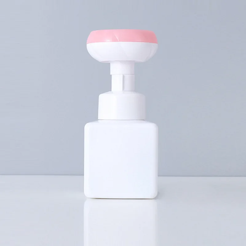 Hand Sanitizer Packaging 100ml to 500ml PET Plastic Hand Sanitizer Soap Dispenser Cleanser Flower Foam Pump Bottle