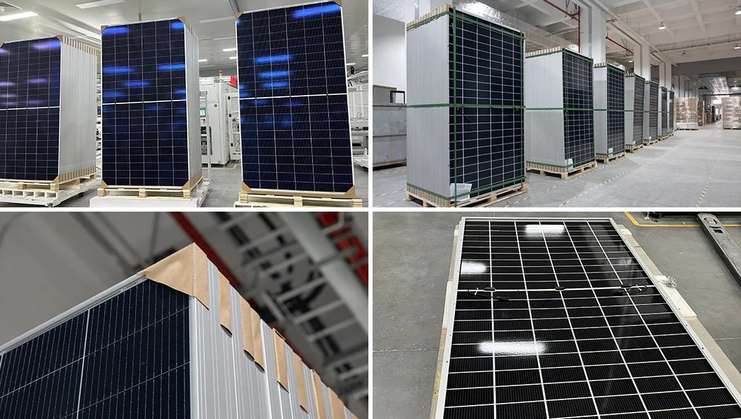 N-Type TOPCon Bifacial Solar Panel 500W 510W 515W 520W Double-glass ...