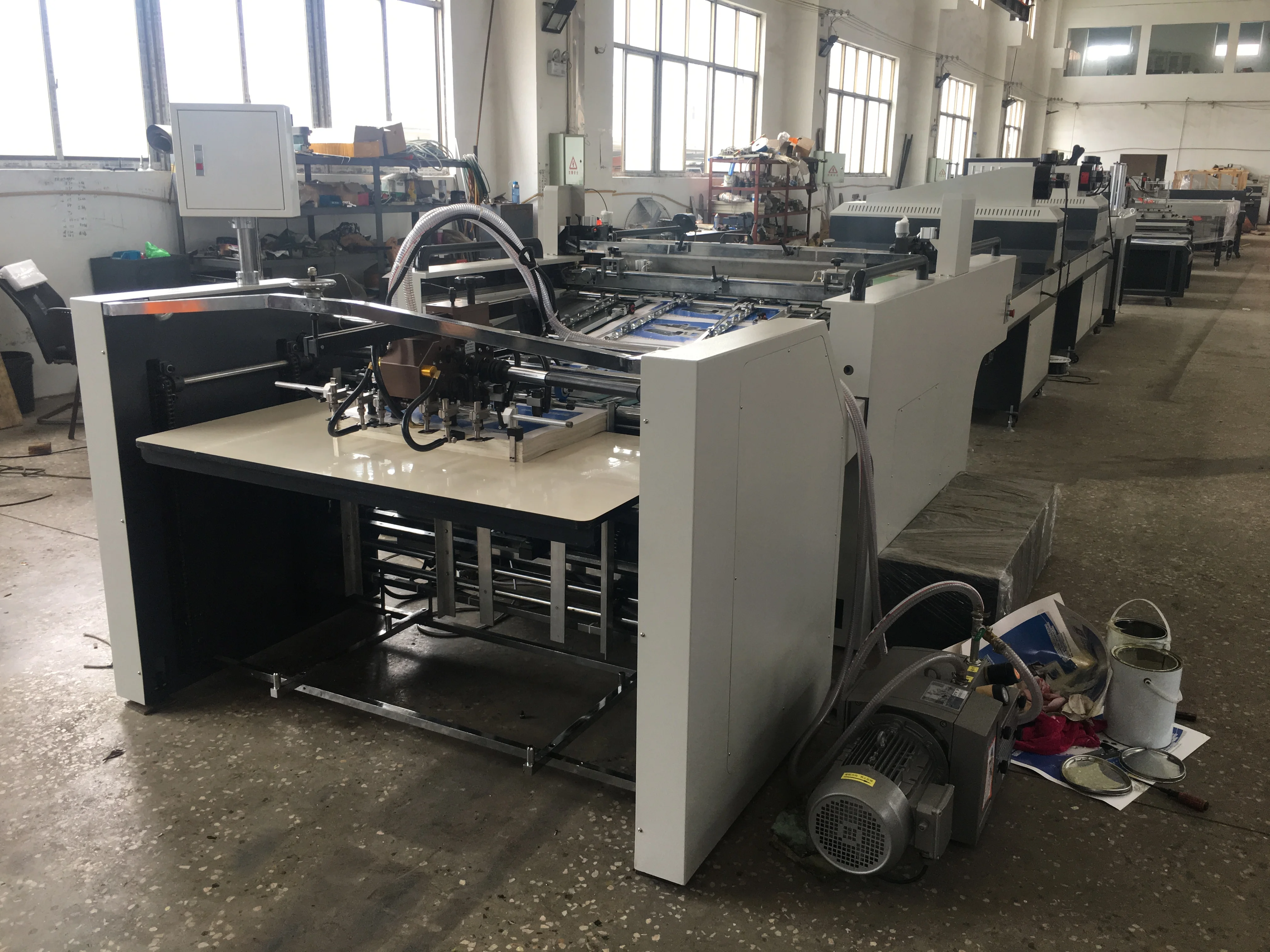 Full Automatic Rotary Screen Printing Machine Spot UV Varnishing Coating Machine for Postcards