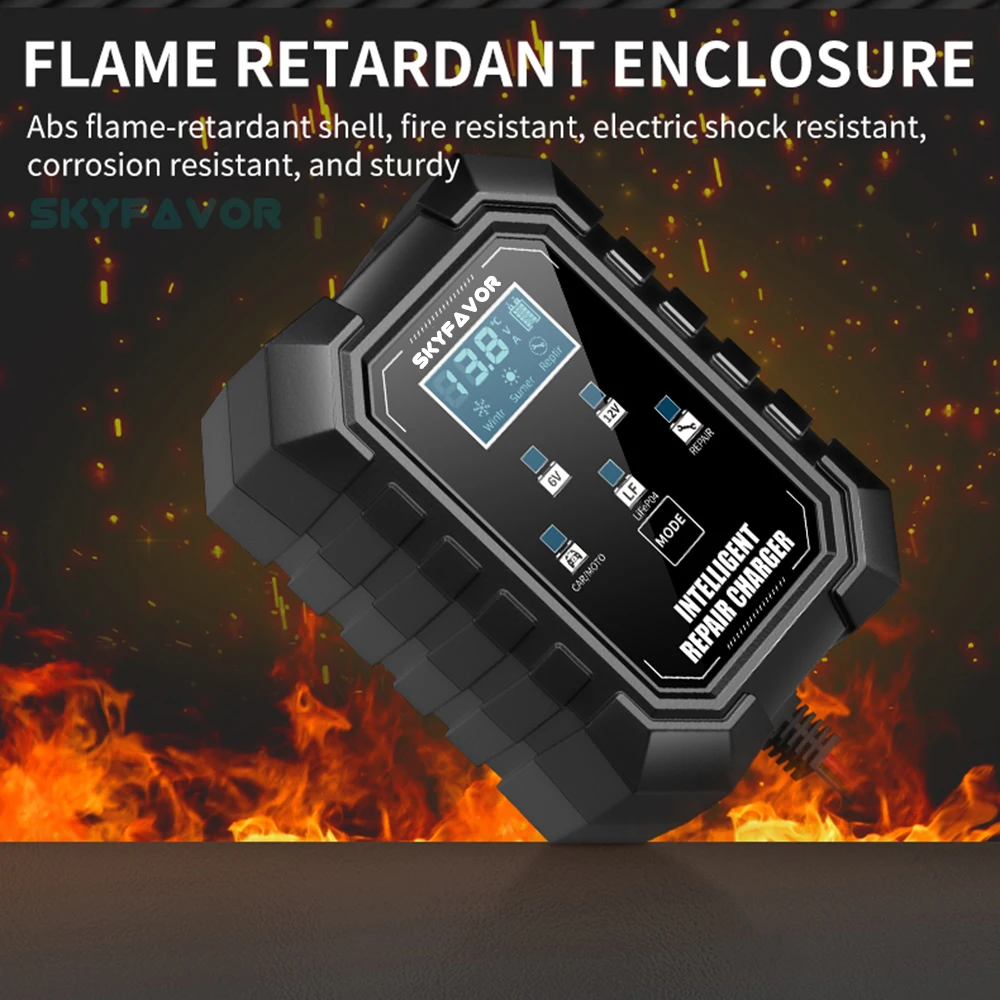 Factory price 6V 12V battery charger 6V 12V 1.5A Multi purpose SAE crocodile clip wire nose car motorcycle battery charger