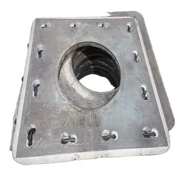 Mild steel round square shape steel end plate for concrete pipe pile