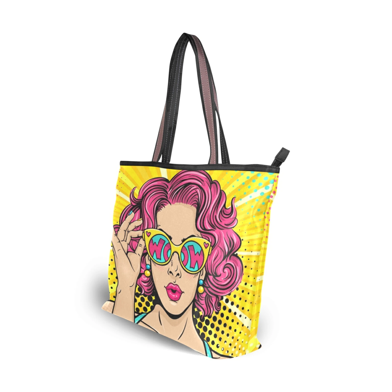 Shop Our Custom Artist Girl Print Shopping Bag - All Seasons