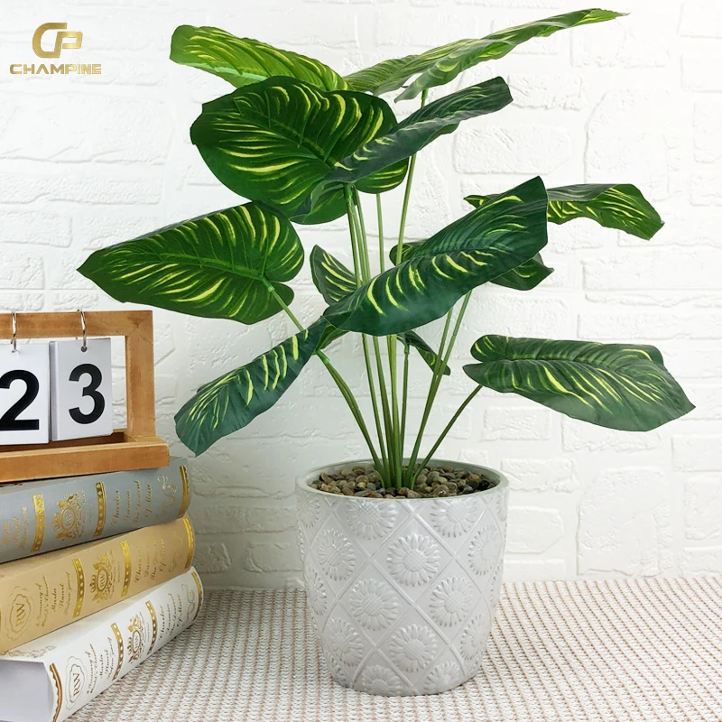 indoor self watering plant pots Franklin 17 Ceramic Self Watering Pot by Greenery Unlimited Canary