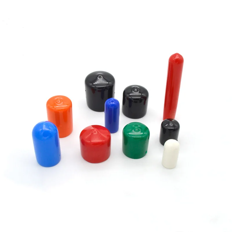 Customized PVC Protective Cover Protective Cap Plastic Dust Caps Screw Soft Covers Wire Thread protection Plug