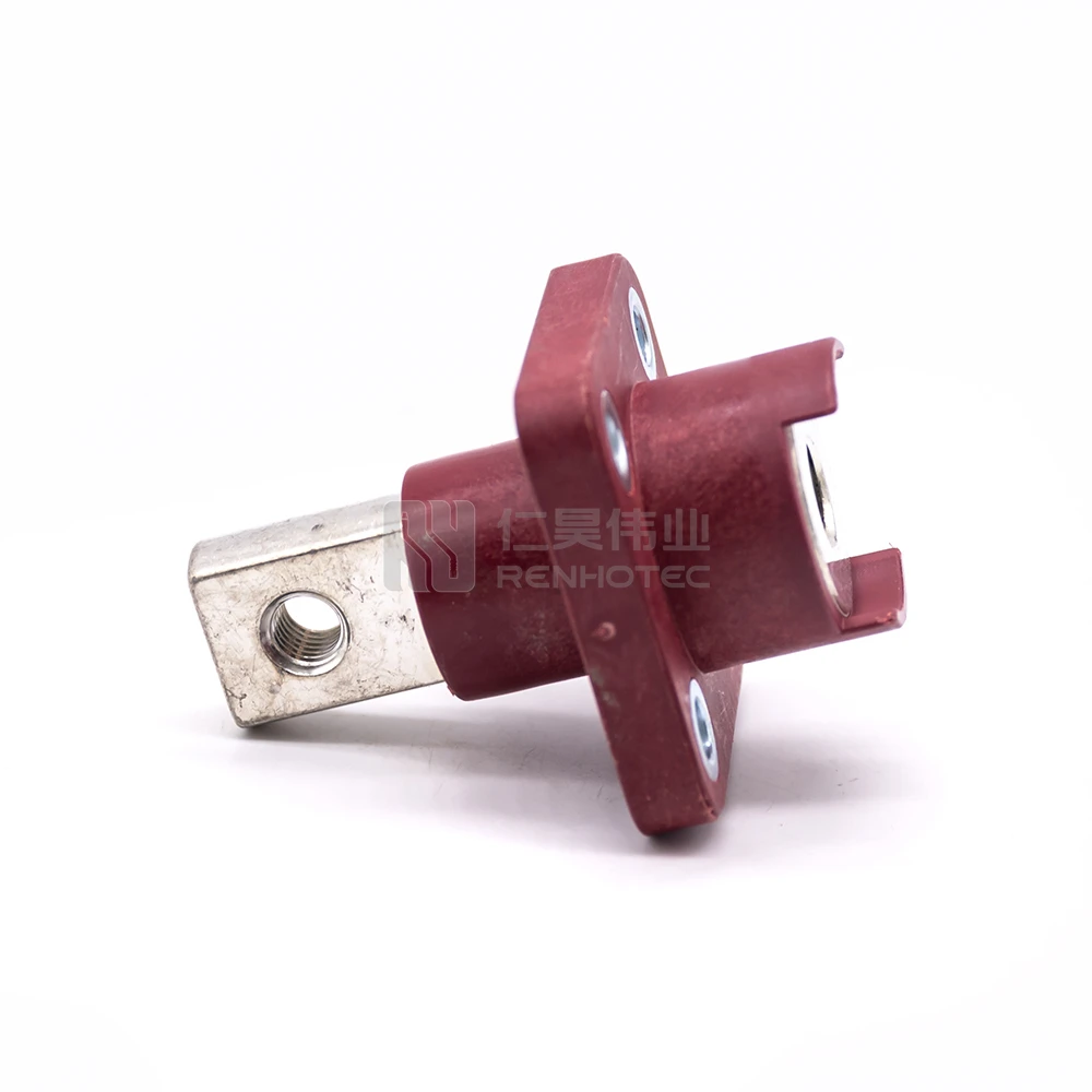 High Current 200A Connector Copper Terminal for Battery Pack Red Color
