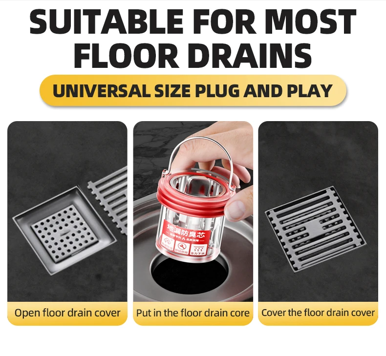 Floor Drain Strainer Core Easy Installation Odor Proof And Anti
