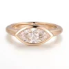 Anillo de plata 925 con diamante de laboratorio