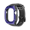 Black strap, black buckle + blue cover