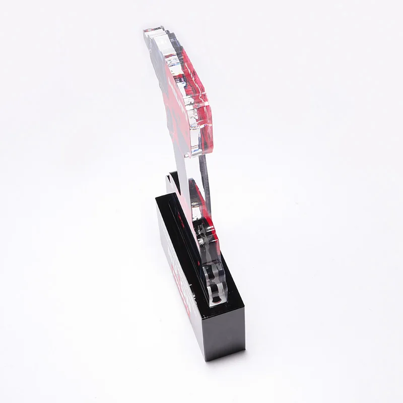 High quality wholesale customized creative design acrylic trophies awards plaques manufacture