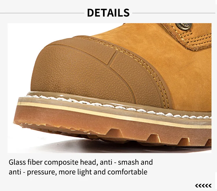 Zapatos De Trabajo Goodyear Highend Genuine Leather Yellow Work Boot