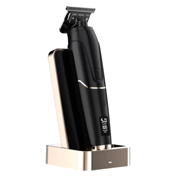 Professional rechargeable hair trimmer with titanium coating cutting blade beard  trimmer for salon or home use Rs2112