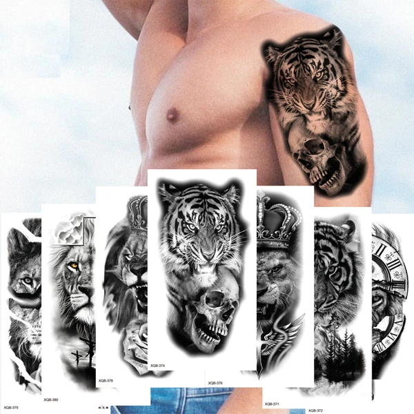 Косметический класс новый дизайн большой изображение временная татуировка наклейка на всю