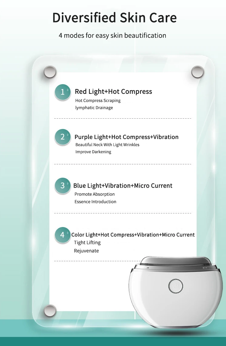 2023 Electric Scraping Gua Sha Vibration V Face Led Gua Sha Massage