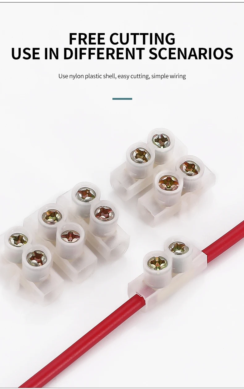 12 Pole 10a 20a 30a 60a 100a Electrical Terminal Blocks Wire Terminals