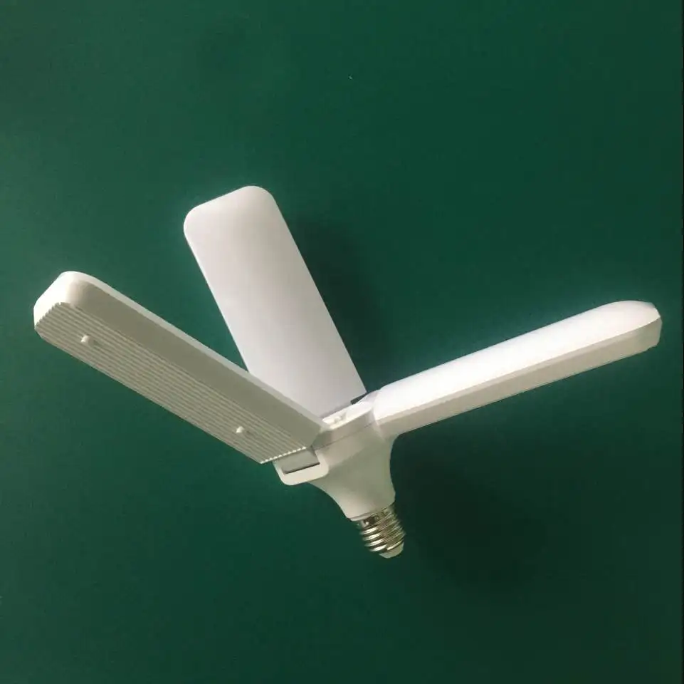 Super Bright Energy Saving 30W 38w 45W 54W Aluminum E27 Base Foldable Fan Blade LED Bulb Light