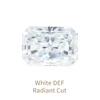 White DEF Radiant Cut