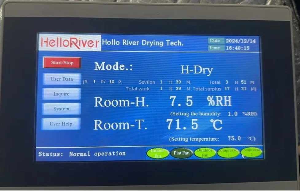 Hello River Large Capacity Cocoa Bean Cashew Nut Dryer Food Processing Factory Coconut Copra Dryer Machine Pump Core Components