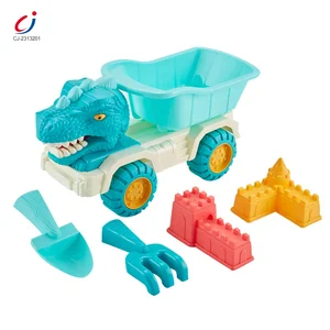 Chengji Plastic Beach Toys Car Dinosaur Truck Digging Shovel Sand Modeling Mold Set Summer Outdoor Beach Toys Kids 2026