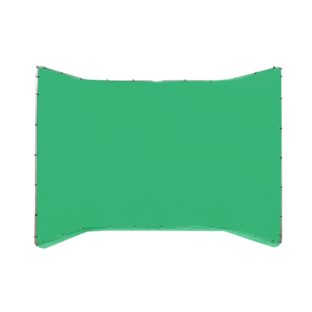 E-IMAGE MB42 4*2,4 м складной фоновый комплект Chromakey зеленый экран для потоковой съемки игр VR